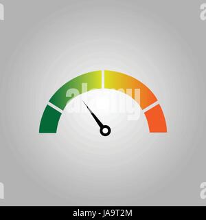 Energie-Effizienz-Indikator-Design-Darstellung Stock Vektor