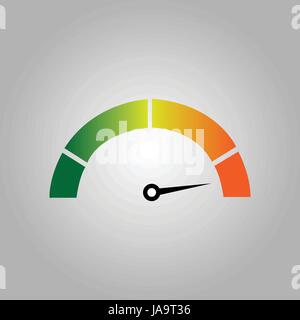 Energie-Effizienz-Indikator-Design-Darstellung Stock Vektor