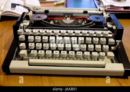 Bedienungsanleitung portable Schreibmaschine Canterbury Kent uk Juni 2017 Stockfoto