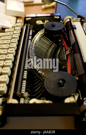 Bedienungsanleitung portable Schreibmaschine Canterbury Kent uk Juni 2017 Stockfoto