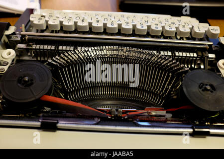 Bedienungsanleitung portable Schreibmaschine Canterbury Kent uk Juni 2017 Stockfoto