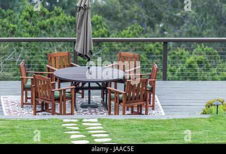 Terrasse im freien Stockfoto