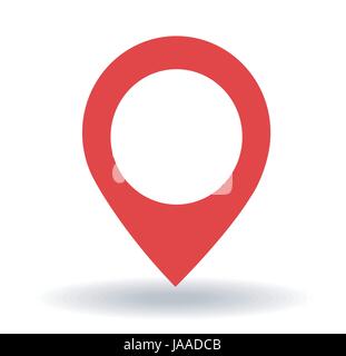 Kartenzeiger. GPS-Standort-Symbol. Stock Vektor