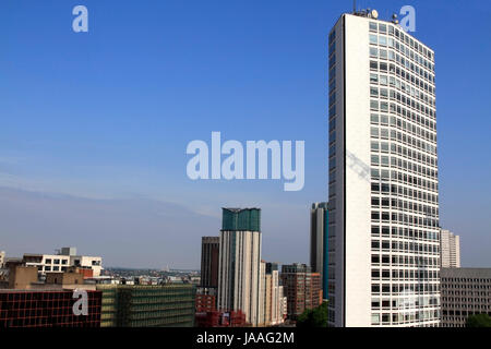 Alpha-Turm, ein Wolkenkratzer in Birmingham, West Midlands, England, Europa Stockfoto