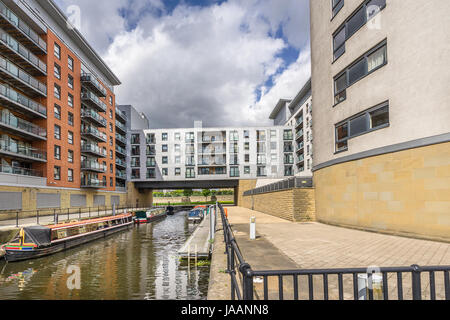 Leeds Dock früher Clarence Dock im Zentrum von Leeds Stockfoto