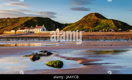 Katze Nab und Ship Inn, Saltburn Stockfoto