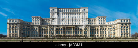 Rumänische House of Parliament in Bukarest, Rumänien Stockfoto