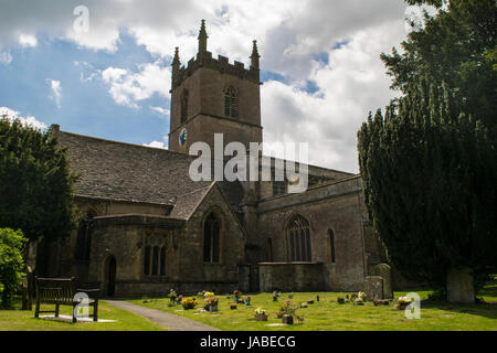 Pfarrkirche St. Edmund in Stow-on-the-Wold Stockfoto