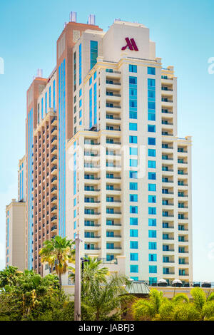 Hochhaus, das Tampa Marriott Waterside Hotel and Marina in Hotel in der Innenstadt von Tampa, FL Stockfoto