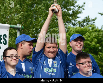 Holzlöffel International SEN-Rugby-Turnier in RFC Witney, Oxfordshire, Vereinigtes Königreich Stockfoto