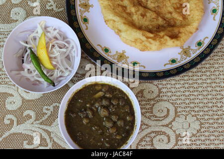 Chole-Bhature Stockfoto