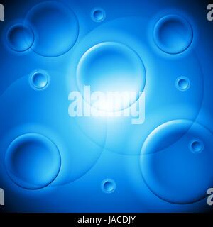 Abstrakter blauer Hintergrund mit Kreisen. 10 EPS-Vektor-design Stockfoto