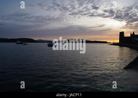 Am späten Abend Oban, Argyll and Bute, Scotland Stockfoto