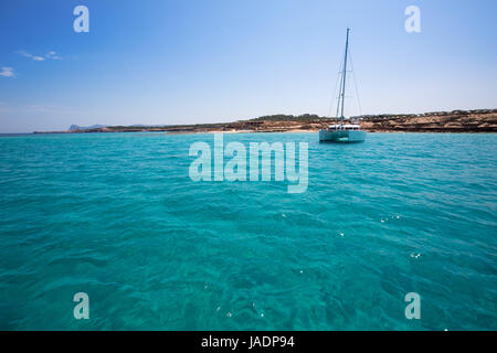 Comte Conta Cala in Sant Josep Ibiza auf den Balearen Stockfoto