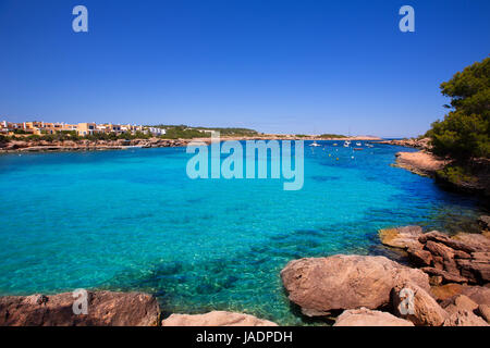 Ibiza Port des Torrent in der Nähe von Strand von San Antonio in Balearen-Spanien Stockfoto