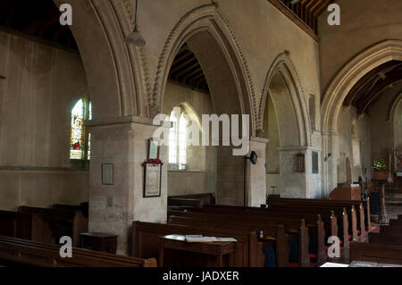 Kirche der Himmelfahrt der Jungfrau Maria, Leckhampstead, Buckinghamshire, England, UK Stockfoto