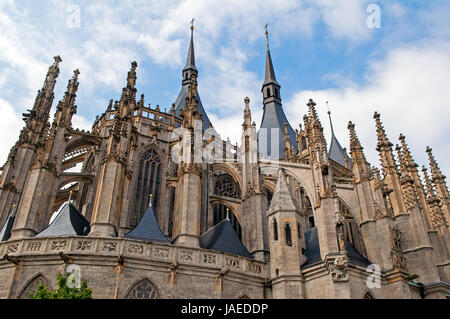 St. Barbara Kirche, Kutna Hora, Tschechien. Stockfoto