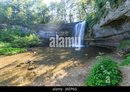 Frankreich, Jura, Menetrux de Joux, Hedgehog Wasserfälle, Saut de la Forge fallen Stockfoto