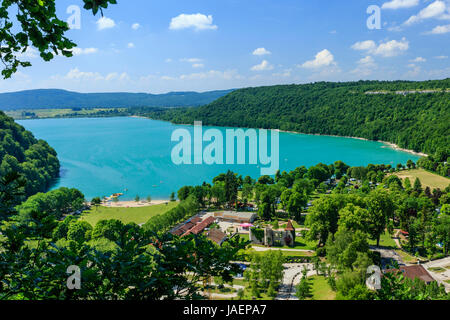 Frankreich, Jura, Fontenu, See Chalain Stockfoto