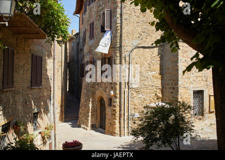 Gasse in der Altstadt, Toskana Italien Stockfoto