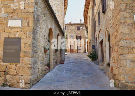 Gasse in der Altstadt, Toskana Italien Stockfoto