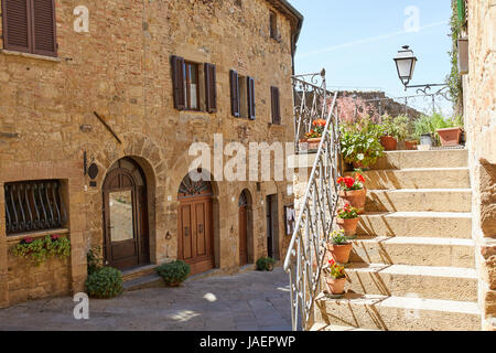 Gasse in der Altstadt, Toskana Italien Stockfoto