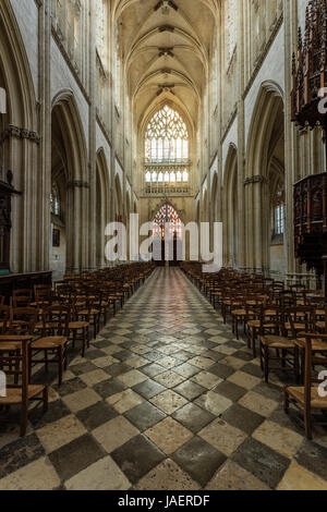 Frankreich, Loir et Cher, Vendome, das Kloster, die Kirche, das Kirchenschiff Stockfoto