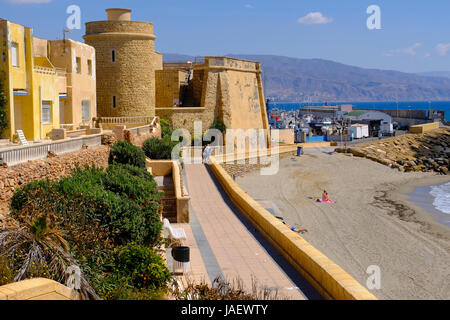 Santa Ana Burg Roquetas de Mar Almeria Spanien Stockfoto