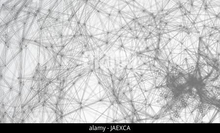 Digital erzeugte Bild. Big Data komplexe Vektor. Verbinden von Punkten und Linien. Wissenschaft-Hintergrund. Stock Vektor