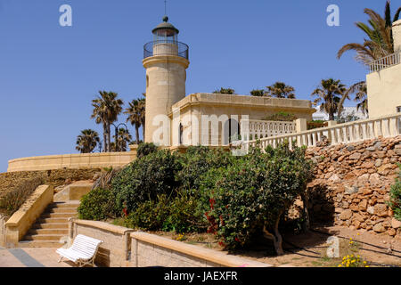 Leuchtturm Roquetas de Mar Almeria Spanien Stockfoto