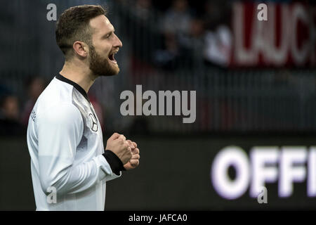 Brondby, Dänemark. 6. Juni 2017. Shkodran Mustafi Deutschlands während der Fußball-freundliche zwischen Dänemark und Deutschland in Brondby Stadion gesehen. Bildnachweis: Gonzales Foto/Alamy Live-Nachrichten Stockfoto