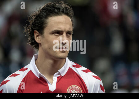 Brondby, Dänemark. 6. Juni 2017. Thomas Delaney Dänemark während der Fußball-freundliche zwischen Dänemark und Deutschland in Brondby Stadion gesehen. Bildnachweis: Gonzales Foto/Alamy Live-Nachrichten Stockfoto