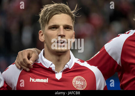 Brondby, Dänemark. 6. Juni 2017. Jens Stryger Larsen von Dänemark während der Fußball-freundliche zwischen Dänemark und Deutschland in Brondby Stadion gesehen. Bildnachweis: Gonzales Foto/Alamy Live-Nachrichten Stockfoto