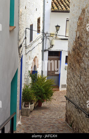 Ain ein Bergdorf im Parque Natural Serra d'Espada in der Provinz Castellon, Spanien Stockfoto