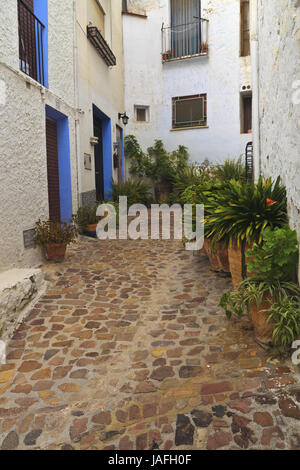 Ain ein Bergdorf im Parque Natural Serra d'Espada in der Provinz Castellon, Spanien Stockfoto