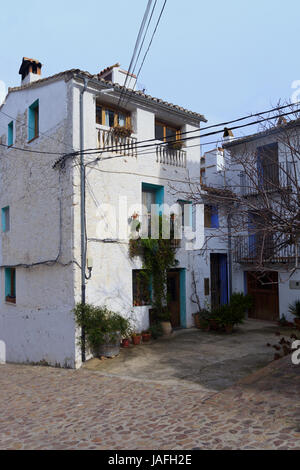 Ain ein Bergdorf im Parque Natural Serra d'Espada in der Provinz Castellon, Spanien Stockfoto