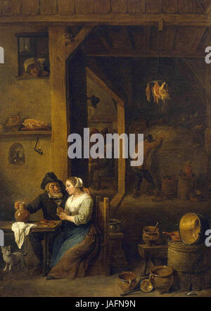 David Teniers der jüngere - Szene in einer Taverne Stockfoto