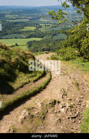 Großbritannien, England, Shropshire, The Wrekin, Shropshire Weg Pfad südlich Ostgrat Stockfoto