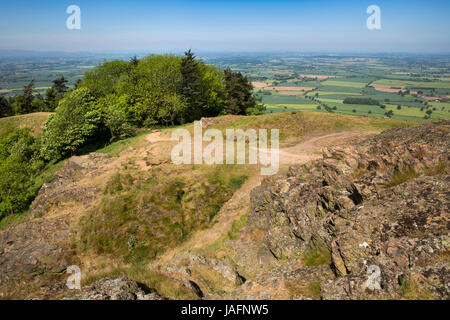 Großbritannien, England, Shropshire, The Wrekin, Shropshire Weg Pfad südlich Ostgrat Stockfoto