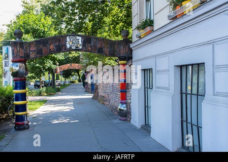 Hundertwasser-Museum und Galerie, Wien, Österreich Stockfoto