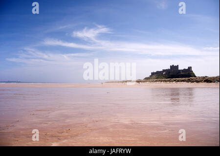 Bamburgh Castle in Northumberland Stockfoto