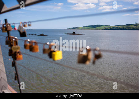 Liegt am nördlichen Ufer des Firth of Tay Dundee ist die viertgrößte Stadt in Schottland, und der ersten britische UNESCO City of Design. Stockfoto