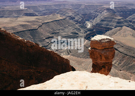 Alternativsäge Punkt im Herzen des Bären Ohren National Monument, eine riesige 1,3 Millionen Hektar große Fläche der Wildnis. San Juan Canyon. Stockfoto