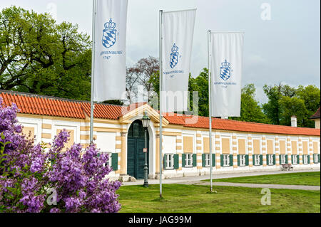 Die Porzellan Manufaktur Nymphenburg, München Stockfoto