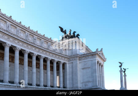 Spalten Altare della Patria, Rom Italien Stockfoto