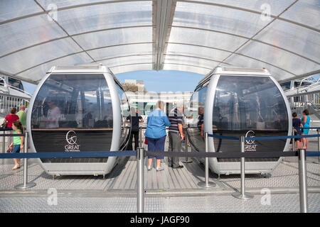 Das Riesenrad von Plymouth, eine 60-Meter-Riesenrad auf der Hacke, Plymouth, Devon, England, UK Stockfoto