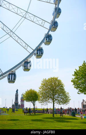 Das Riesenrad von Plymouth, eine 60-Meter-Riesenrad auf der Hacke, Plymouth, Devon, England, UK Stockfoto