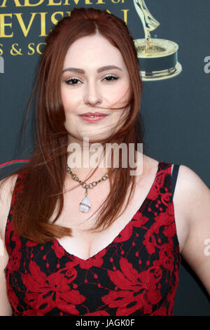 Jillian Clare Teilnahme an NATAS Daytime Emmy nominierten Rezeption im Hollywood Museum in Los Angeles, Kalifornien.  Mitwirkende: Jillian Clare Where: Los Angeles, California, Vereinigte Staaten von Amerika bei: Kredit-26. April 2017: Nicky Nelson/WENN.com Stockfoto