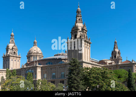 Das Museu Nacional d ' Art de Catalunya, MNAC, Kunstmuseum, Barcelona, Spanien Stockfoto