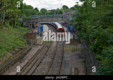 Epping u-Bahnstation, Ende der Zeile Stockfoto